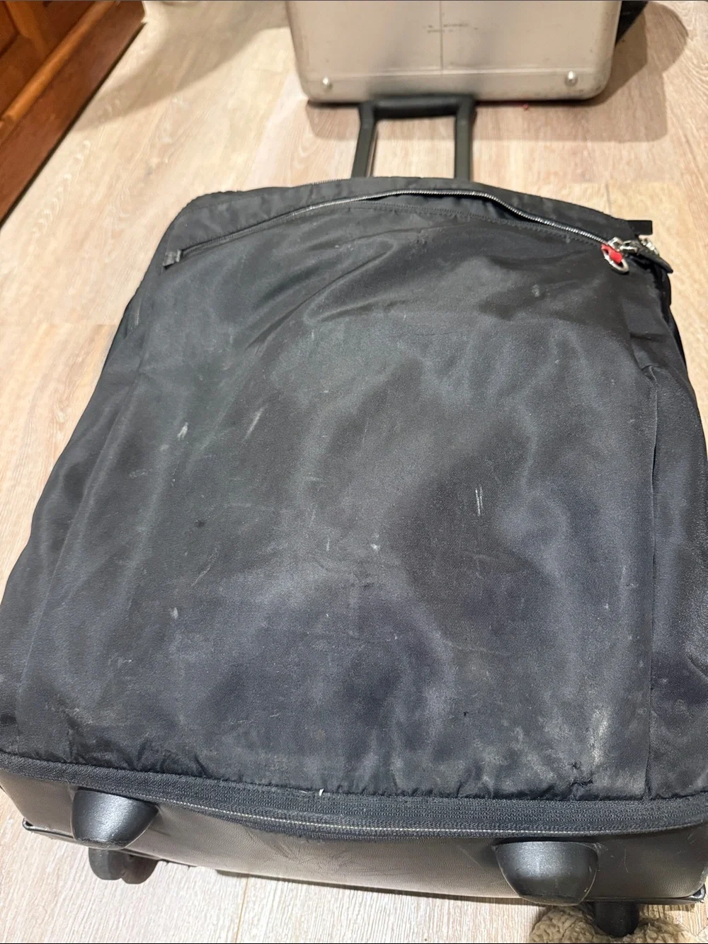 Tumi Black Ballistic Nylon Rolling Wheeled Carry-On Suitcase